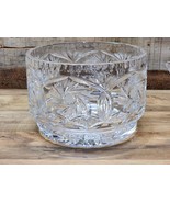 CRYSTAL CLEAR 8&quot; Bowl 24% Lead Crystal Pinwheel &amp; Starburst Patterns, - ... - $63.08 CAD