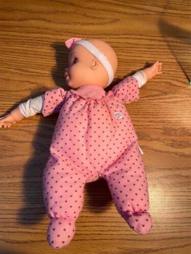 Baby Born Doll Zapf Creation Soft Body Loves to Tumble Heavy Head Pink Girl Toy - $13.99