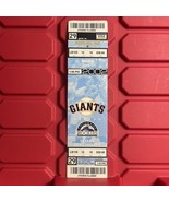 San Francisco Giants Vs Colorado Rockies MLB Ticket Stub Bonds Santiago ... - $256.84 MXN