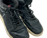 ALL Black Nike Court Vision MID Men US Shoe Size 7 Red Sole CD5466 Baske... - $17.33