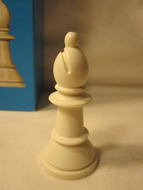 1974 Whitman Chess &amp; Checkers Set Game Piece: White Bishop Pawn - $1.25