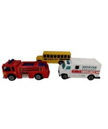 1988 Hot Wheels American Ambulance  Fire Eater 1976 School Bus 1988 Lot ... - £6.07 GBP