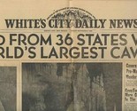 White&#39;s City Daily News Carlsbad Caverns Souvenir Newspaper New Mexico 1946 - £22.07 GBP