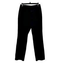 Yvonne and Marie 100% Leather Suede Pants Size 6 Black High Waist Straight Leg - £11.31 GBP