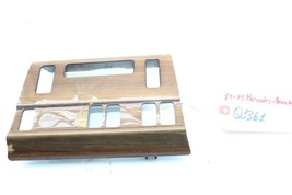 86-95 MERCEDES-BENZ W124 CENTER DASH WOOD BEZEL TRIM Q1361 image 11