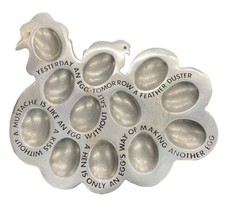 Deviled Egg Chicken Hen Chick Tray by York Metal Crafters - £19.33 GBP