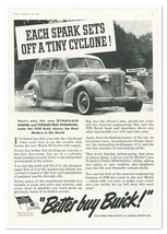 Print Ad &#39;38 Buick Straight-8 Sedan Dynaflash Engine Vintage 1937 Advertisement - £9.80 GBP