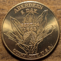 1963 Aberdeen, South Dakota SD Fischer Quint Day Souvenir Coin Token - £6.24 GBP