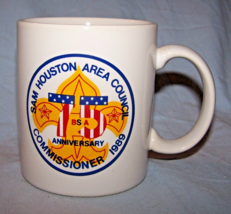 1989 BSA Sam Houston Area Council Ceramic Commissioner-Anniversary-Mug - £10.59 GBP