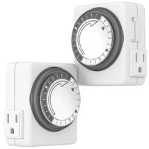 Indoor Timers For Lamps,24 Hour Plug-In Mechanical Indoor Timer For Elec... - £20.47 GBP