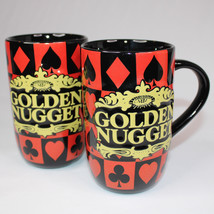Rare Golden Nugget Black Red And Yellow Suits Large Ceramic Coffee Mug T... - $19.25