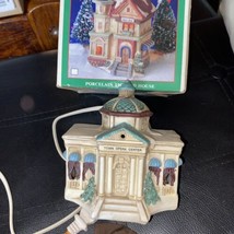 Porcelain Christmas Villiage 5” Town Opera Center LR 1992 W/ Light - $11.88