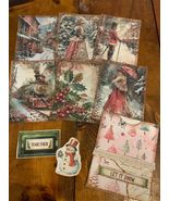 Christmas Junk Journal Pocket - $8.00