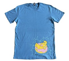 Official Quasimoto Just Floating T Shirt Sz L Blue Jeff Jank Madlib Limi... - $1,475.35 MXN