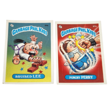 VINTAGE 1980&#39;s GARBAGE PAIL KIDS CARD STICKER 94a 97a BRUISED LEE PUNCHY... - £16.68 GBP