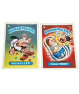 VINTAGE 1980&#39;s GARBAGE PAIL KIDS CARD STICKER 94a 97a BRUISED LEE PUNCHY... - £16.68 GBP