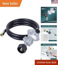 Versatile 5 FT Propane Hose with Solid Brass Connector for Grill &amp; Fire Pit - $43.00