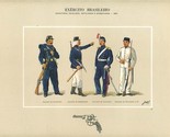 Brazil Army Infantaria Cavalaria Artilhara Engenharia 1884 Exercito Bras... - $21.84