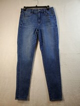 American Eagle Next Level Stretch Jeans Womens Size 8 Blue Denim Cotton Pull On - £16.97 GBP
