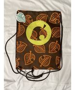 Animal Crossing New Horizons Drawstring Bag Canvas Leaves New - $18.17 CAD