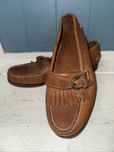 Vintage  Cole Haan Country Buckle Fringe Leather Loafers Women’s sz 6.5 ... - $49.49