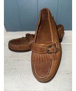 Vintage  Cole Haan Country Buckle Fringe Leather Loafers Women’s sz 6.5 ... - $67.68 CAD