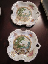 Japanese Square Cookie/Vanity 3 Trays Gold Decor 7 X 7 MIDCENTURY - $1,177.13 MXN