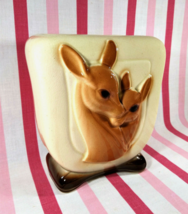 Lovely Vintage Royal Copley 1950&#39;s Mid Century Deer and Fawn Art Pottery Planter - £19.77 GBP