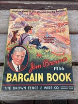 Vtg Jim Browns Bargain Book Antique Farm &amp; Tool Catalog 1936 - £39.43 GBP
