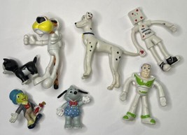 Bendable Vintage Toy Lot 101 Dalmatians, Chester Cheetah, Jiminy Cricket - $9.74