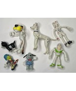 Bendable Vintage Toy Lot 101 Dalmatians, Chester Cheetah, Jiminy Cricket  - £7.64 GBP