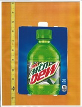 HVV Size Mountain Dew DIET 20 oz BOTTLE Soda Vending Machine Flavor Strip - £2.39 GBP