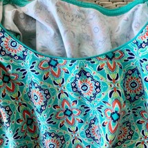 Kim Rogers Ladies Multi Colored Ss Southwestern Aztec Themed Top Tshirt Tee Xxl - £16.14 GBP