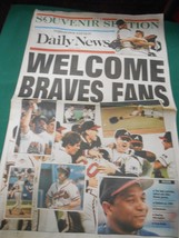 Great Collectible DAILY NEWS Tomahawk Edition April 1992 WELCOME BRAVES ... - $16.42
