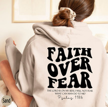 Faith Over Fear Sweatshirt,Christian Shirt,Bible Verse Hoodi - £23.98 GBP