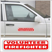 Magnet Magnetic Sign VOLUNTEER FIREFIGHTER fire rescue car vehicle or truck - $13.83
