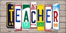 Teacher Wood License Plate Art Novelty Metal License Plate LP-7941 - $14.95