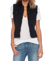 New NWT 228 Womens True Religion Jeans Designer L Black Vest Sherpa Lined Jacket - £178.50 GBP