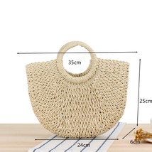 Summer Handmade Bags for Women Beige S As Picture - £15.14 GBP