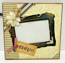 Photo Frame Our Little Cowgirl Frame 9.25 x 9.25 to Fit Photo 3.5 x 5.5 - $15.57