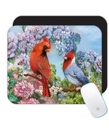 Cardinal Flowers : Gift Mousepad Bird Grieving Lost Loved One Grief Heal... - £10.41 GBP