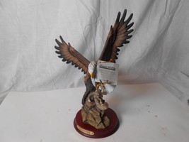 Classic Wildlife Collection American Eagle and Rattlesnake 11&quot; Resin Figurine - £14.55 GBP