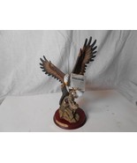 Classic Wildlife Collection American Eagle and Rattlesnake 11&quot; Resin Fig... - $18.50