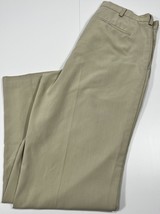 Nike Golf Pants Men&#39;s Size 34 x 32 Tan Beige Straight Leg 100% Polyester - £14.57 GBP