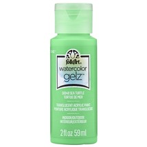 FolkArt Watercolor Gelz Acrylic Paint 2oz-Sea Turtle WTRCLRGL-50948 - £12.15 GBP