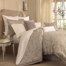 Charisma CARRINGTON Floral Scroll Mink Taupe 7P Queen Duvet Cover Set $1250 - £199.47 GBP