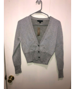 NWT J Crew Merino Wool Metallic Cropped Cardigan Sweater SZ XS Style BD6... - €21,55 EUR