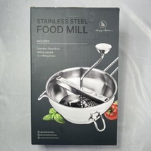 Food Mill Stainless Steel with 3 Discs Rotary Food Mills -Jams Soup Sauc... - £31.96 GBP