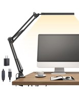 Led Desk Lamp, Swing Arm Desk Light With Clamp, 3 Lighting 10 Brightness... - $33.99