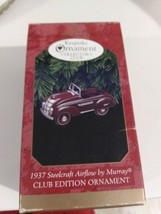 Hallmark Keepsake 1937 STEEL-CRAFT Airflow Ornament Pedal Car Club Edition 1997 - $9.94